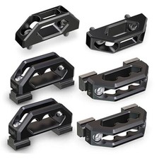 Aluminum Tie Down Anchors 4pcs Bed Rail Cleats 2pcs Tie Down Hook Black