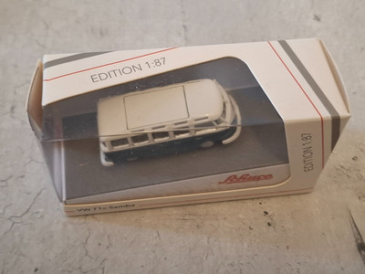 Volkswagen T1c Samba, blau/weiß, 1:87, Schuco, OVP, Art.: 452650600