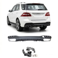Heckdiffusor Schwarz passend für Mercedes GLE SUV (W166) 2015-2018 Heckdiffusor Schwarz passend für Mercedes GLE SUV (W166) 2015-2018