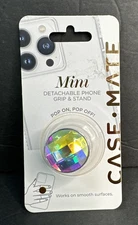 CaseMate MINIS Gemstone Phone Grip Holder Stand Removable MagSafe Silver