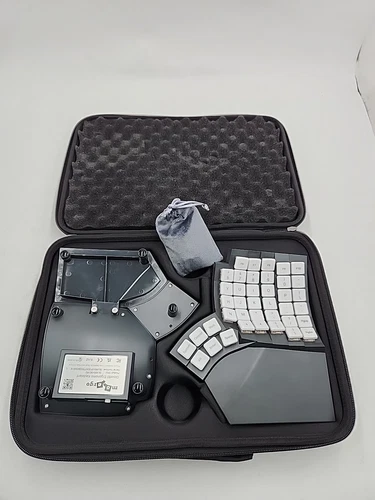  Moergo Glove80 Ergonomic Keyboard Revision 2 w/Silent Switches & Travel Case