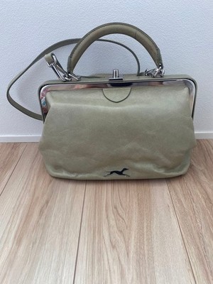 BIMBA Y LOLA 2Way Shoulder Handbag Leather Black Used Authentic