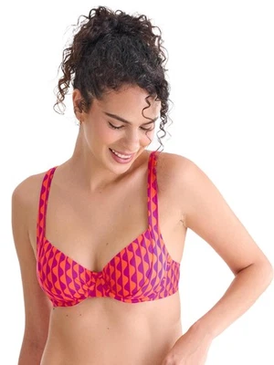 Lisca Aruba 040905 Bikini-Oberteil mit Bügel Gr. 38-44 B-E in Orange/Grün - Bild 1 von 4