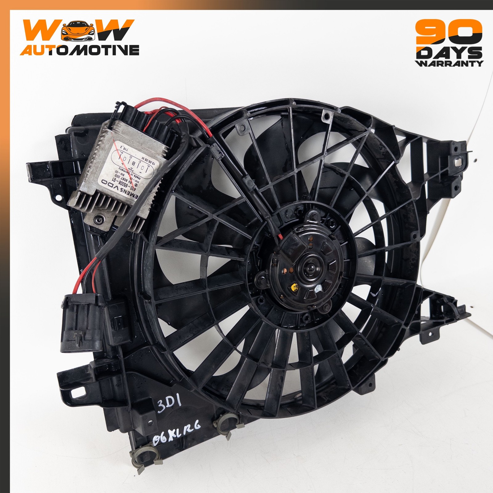 05-13 CADILLAC XLR CORVETTE C6 ENGINE COOLING FAN ASSEMBLY SHROUD ASSEMBLY OEM