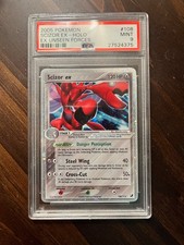 Scizor ex 108/115 EX Unseen Forces Holo PSA 9 Clean copy on eBay