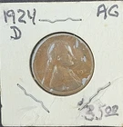 1924 D Lincoln Wheat Small Cent BN Circulated Bronze Business Strike Denver Mint