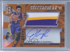 2015-16 Panini Spectra Orange Prizm 7/25 D'Angelo Russell #SS-DAJ Auto h6k