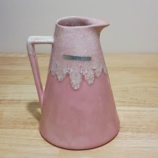 Winart Pottery -Pink White Drip Glaze Ceramic...