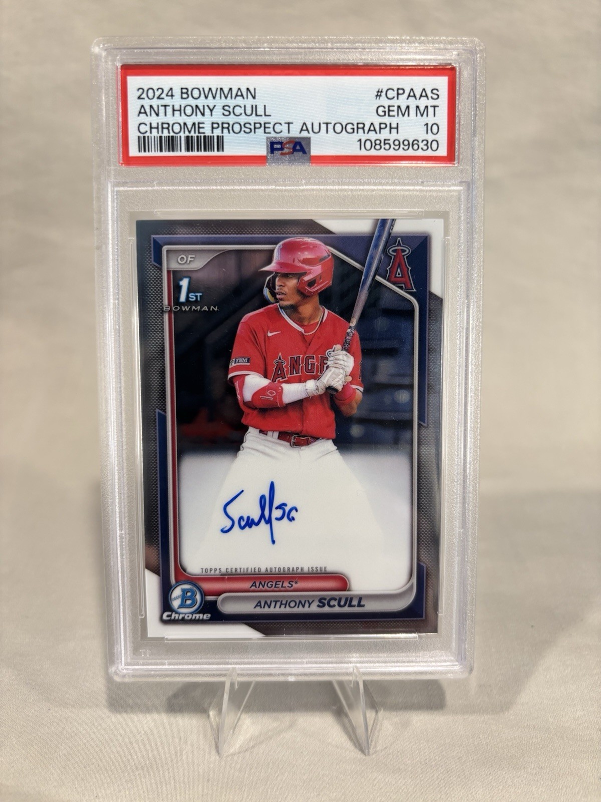 2024 Bowman - Chrome Prospect Autographs Anthony Scull #CPA-AS (AU, RC)