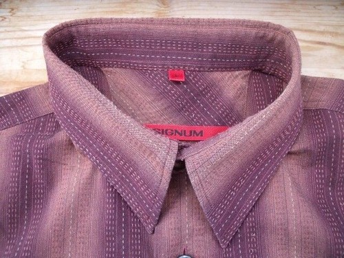 TA101 Signum Rouge Chemise Décontractée Manches L Kupfer-Töne Rayé Très Bien - Photo 1/1