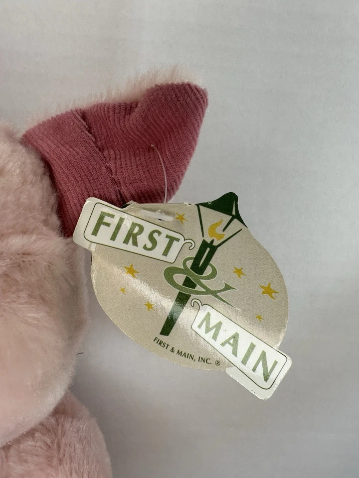 Juguete de peluche First & Main Floppy Friends cerdo rosa 7813 ¡con etiquetas! Foto 3 de 4