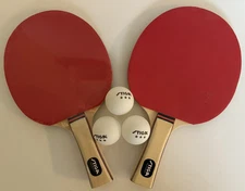 Tiga Tabletop Ping Pong Paddles with 3 Balls