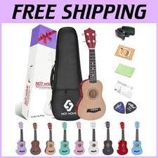 Soprano Ukulele Bundle with Tuner, Picks, Spare Strings