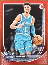 2025-26 Lamelo Ball Bowman Red Paper /5 Hornets