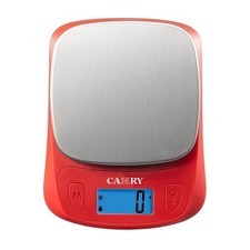 Küchenwaage Digitale Lebensmittelwaage 5kg/11lb g/oz/ml/Fl.oz kompaktr Rot