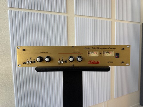 BELLARI RP520 Gold Vintage Studio Tube Microphone Preamp - Dual Channel - Rare