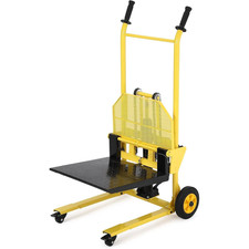 Hydraulic Material Lift 440lb With Swivel Wheels Pallet Forks 36in Lift Height
