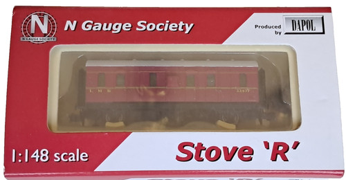 Spur N Gesellschaft Wagenofen 'R' LMS purpurrot 32977 neuwertig | Condition: Used