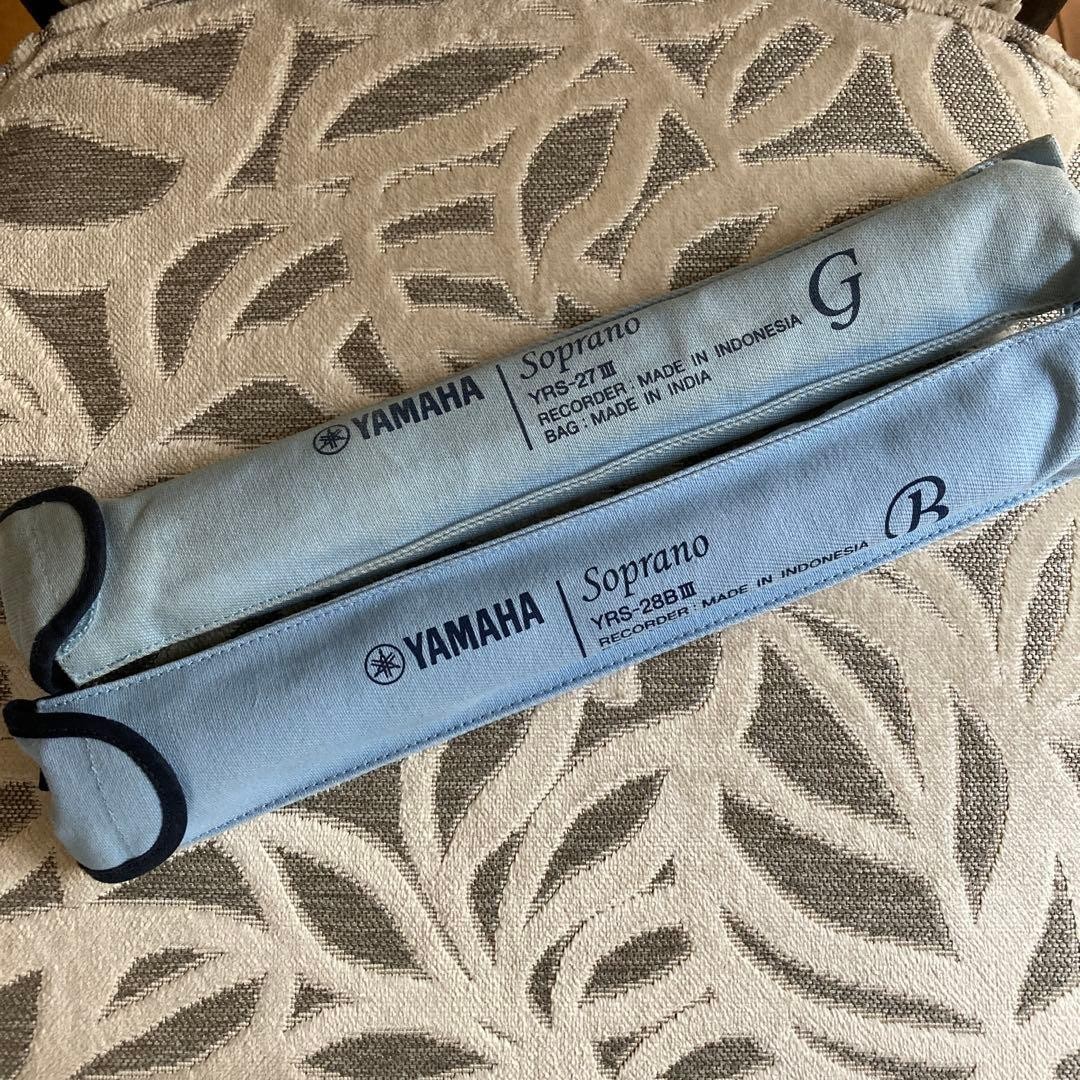 YAMAHA YRS-27G & YRS-28B Sopranblockflöten Set Indonesien Indien gebraucht AAB