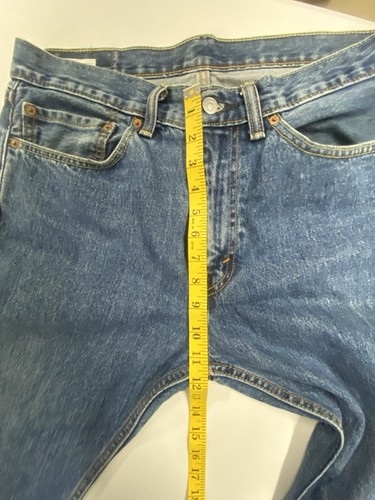 Levi's 505 Men's Jeans 34x32 Blue Medium Wash Regular Fit Straight Leg - Picture 9 of 11