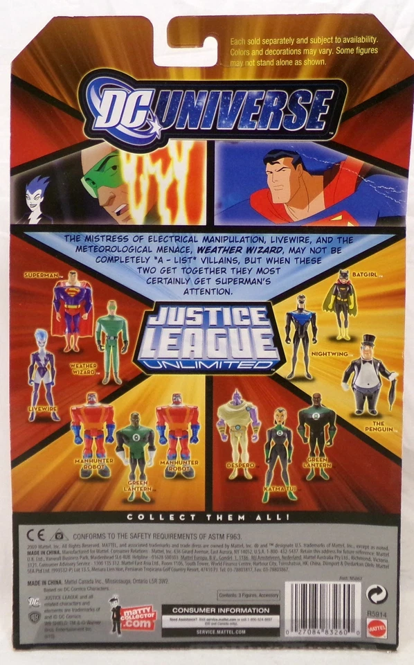 DC Universe 正义联盟无限 3 件装 Livewire 超人天气向导 — 第 3/4 张图片