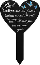 Grave Markers for Cemetery for Humans Dad Memorial Remembrance, Cemetery Plaques