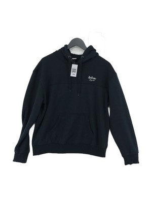 Lee Cooper Women's Hoodie UK 18 Blue Polyester with Viscose Pullover
