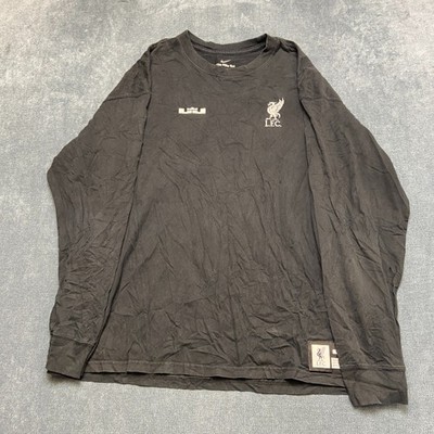 LeBron James x Liverpool F.C. Max90 Shirt Mens XL Black Nike Football Loose Fit