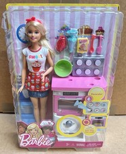 Barbie Careers Playset 2018 Blond Bakery Chef w/ Oven Fashion Doll DAMAGED BOX 