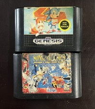 Sonic Classics And Sonic The Hedgehog 2 Sega Genesis TESTED AUTHENTIC