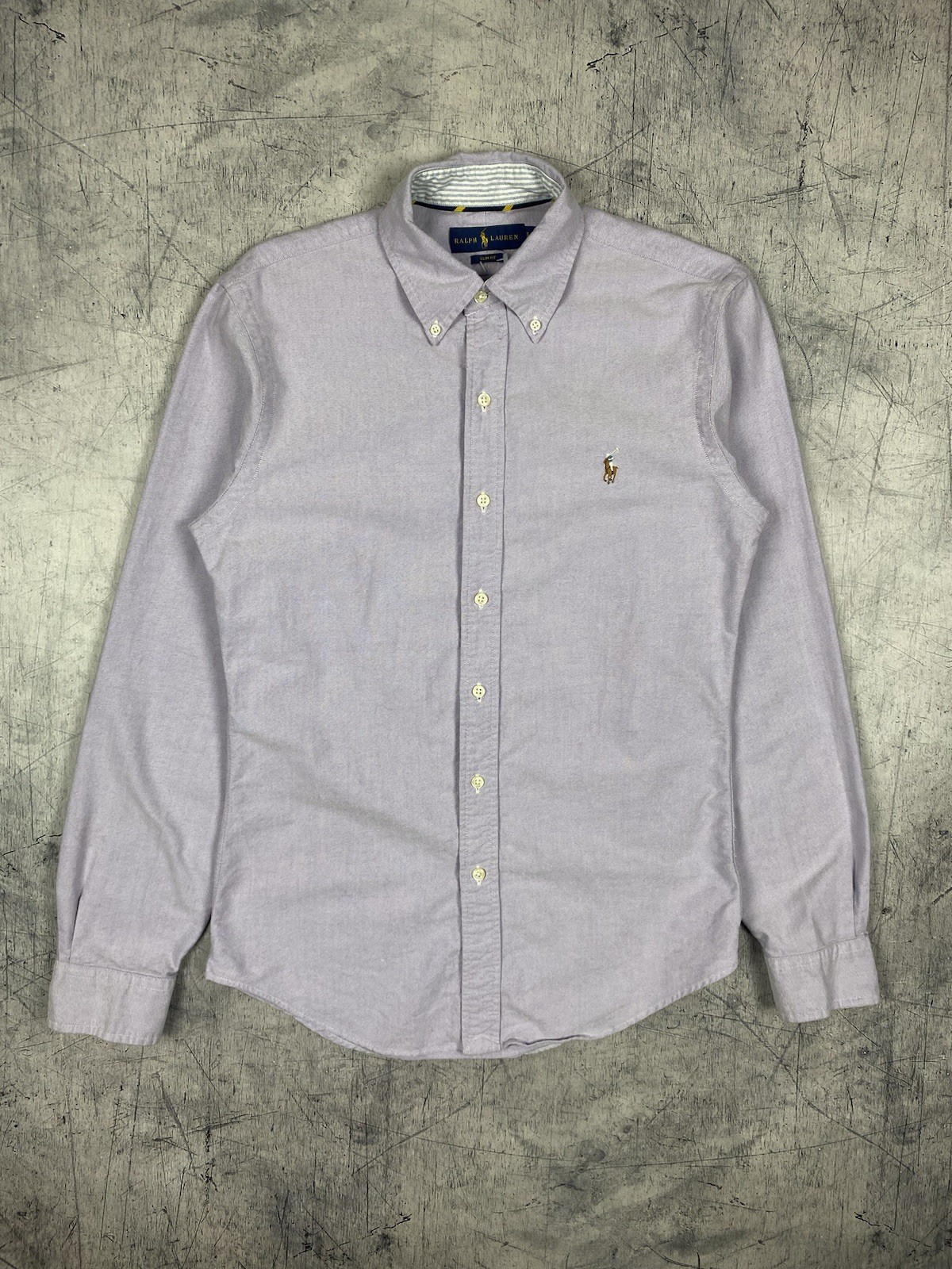 Polo Ralph Lauren Mens Small Slim Fit Lavender Purple Oxford Button Down Shirt