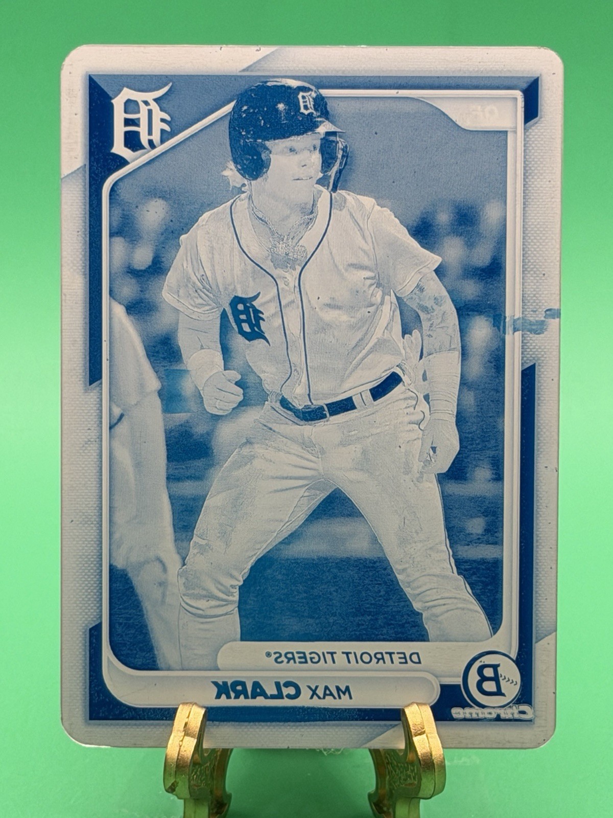 2024 Bowman Chrome Prospects Printing Plate Cyan 1/1 Max Clark #BCP-74 6on