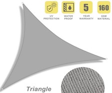 Sonnenschutz 2m x 2m x 2m Segel Dreieck Überdachung Garten Terrasse Abdeckung - 90% UV 