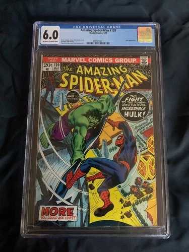 Amazing Spider-Man #120 Marvel 1963 CGC 6.0 Off-White to White Pages Hulk Appear