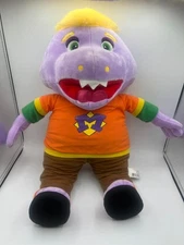 Chuck E Cheese Mr Munch Plush 23" Large Stuffed Animal Purple Showbiz Pizza