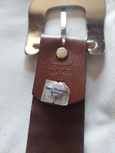 Ranger Belt Company Western Leather Belt Studded Cowgirl Womens Size 32 Cowhide Amazon.com: Belts.com Womens Western Ranger Star Badge  main image 2