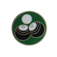 Bowls and Jack Round Pin Badge