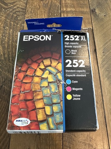 Epson 252XL/252 (T252XL-BCS) Black/Tri-Color Ink Cartridge - 4 Pack
