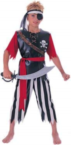 Rubine Piratenkönig Kind Medium 4-teilig Verkleiden Vorgeben Spielen Kostüm 5-7 Jahre - Bild 1 von 6