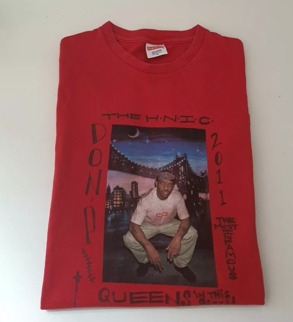SS11 Supreme Mobb Deep Prodigy Foto T Shirt Größe M Rotes Selten Vintage 2011