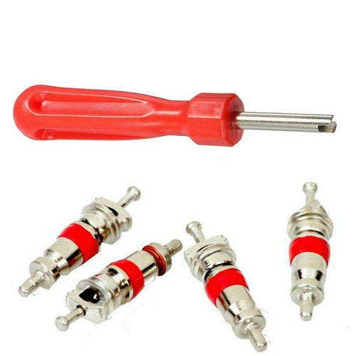 Valve Key Wheel Tyre Inner Tube Valve Remover Removal Tool New + Four