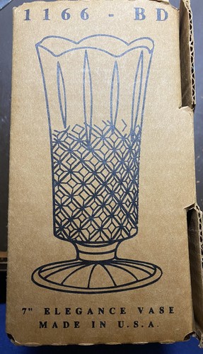 Home Interiors & Gifts 7” Elegance Vase 1166-BD With Original Box New - Picture 4 of 4