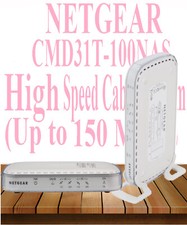 NETGEAR CMD31T-100NAS High Speed Cable Modem Up to 150 Mbps 