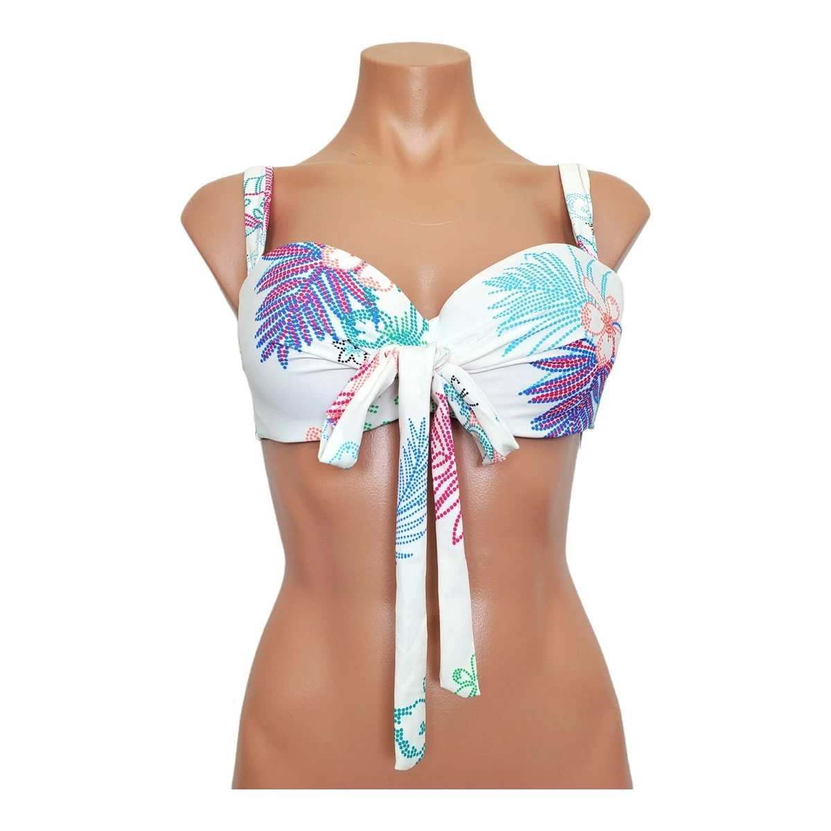 Coco Reef Swimwear Five Way Bra Sized Underwire white bikini top