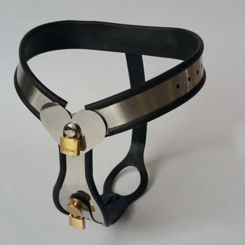 Female Chastity Belt with Hole Heart Type Underpants Stainless Steel Belt Device