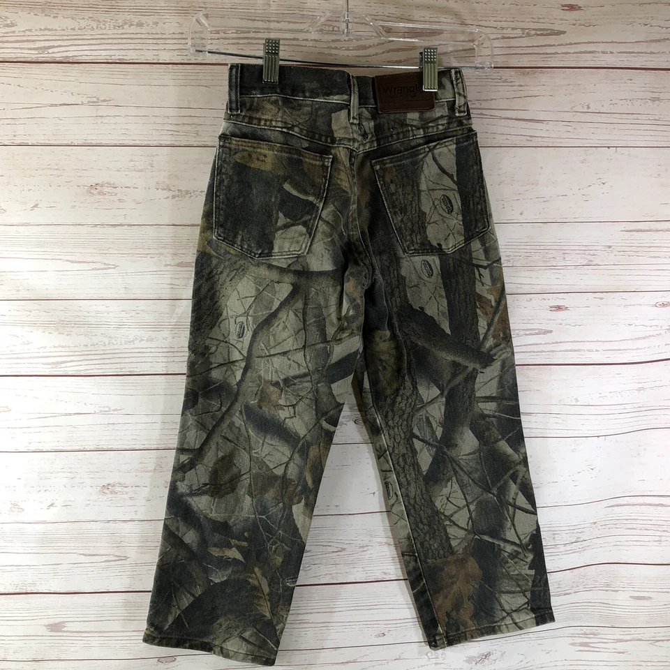 Pantalones de caza Wrangler para niños jóvenes talla 8 regular Realtree Pro Gear camuflados Foto 2 de 4