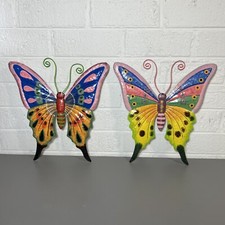 2 SET Art Butterfly Wall Decoration Metallic Decals Home Room MutiColor Decor