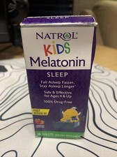 Natrol Kids Melatonin Strawberry Sleep Supplement 1 mg 30 Tablets