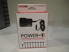 Gator 9V DC Power Adapter and 8-Output Daisy Chain Cable Combo pack GTR-PWR-1MAX
