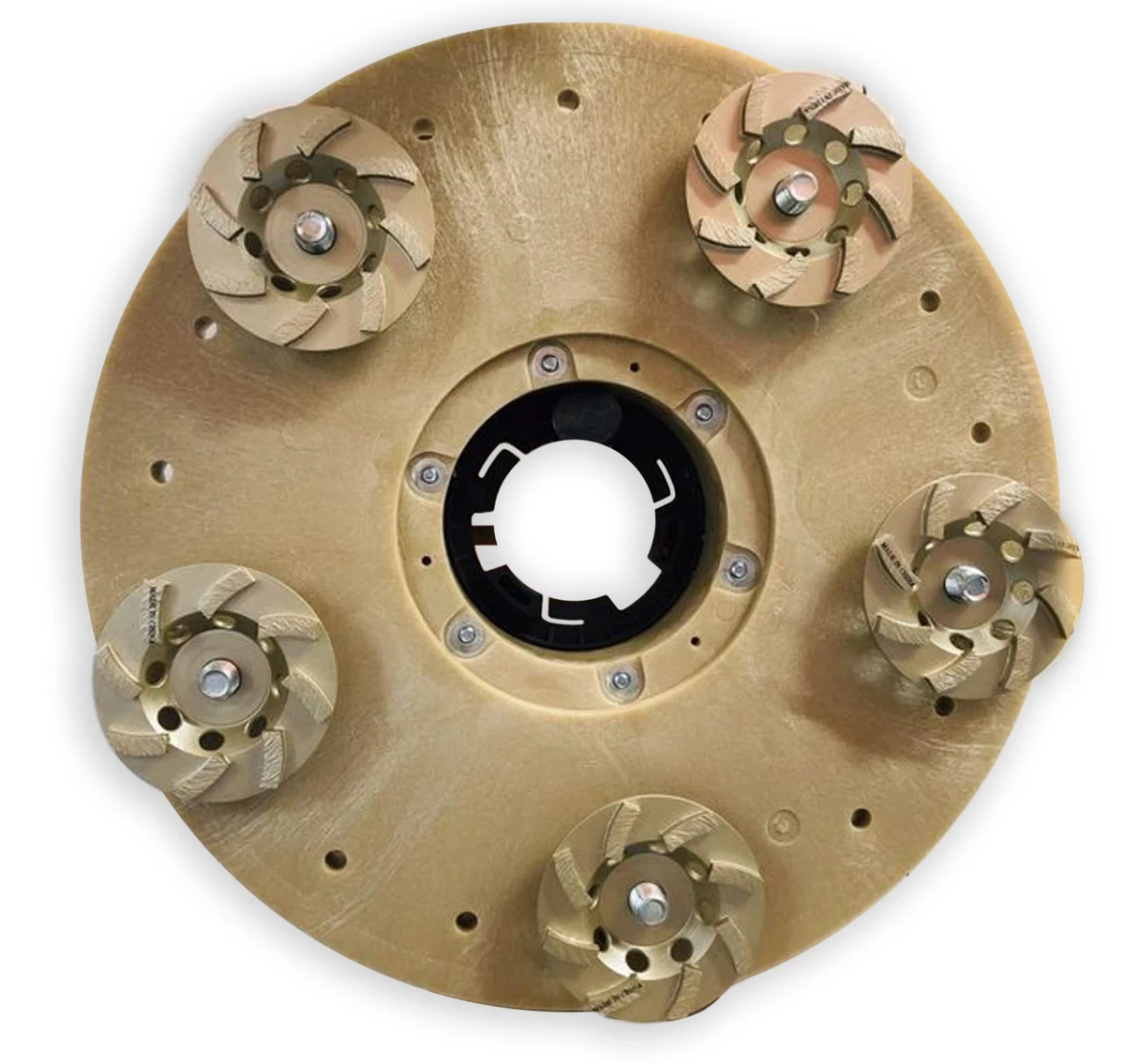 Concrete Grinding Plate for Swing Machines with 5 Cup Wheels MAX